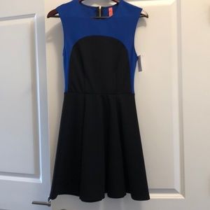 New with tags. Size Medium black and blue dress.